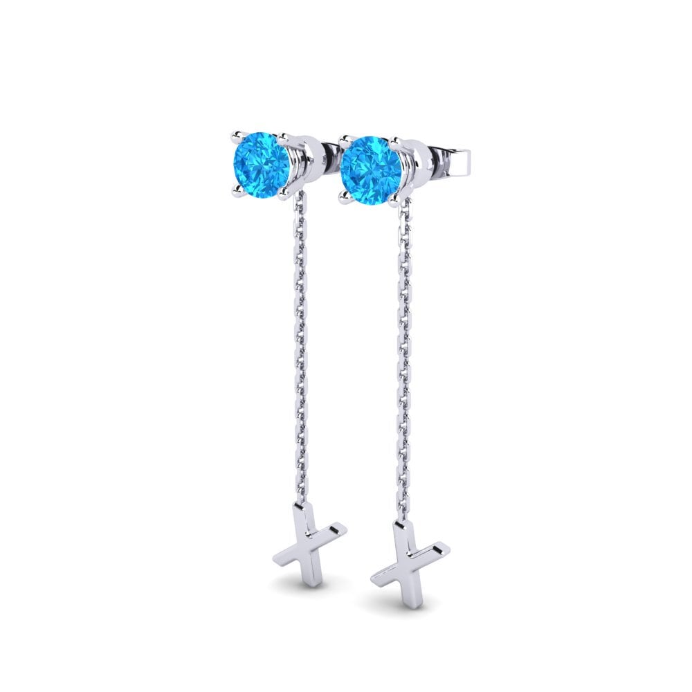 Blue Topaz Women's Earring Aundrea X