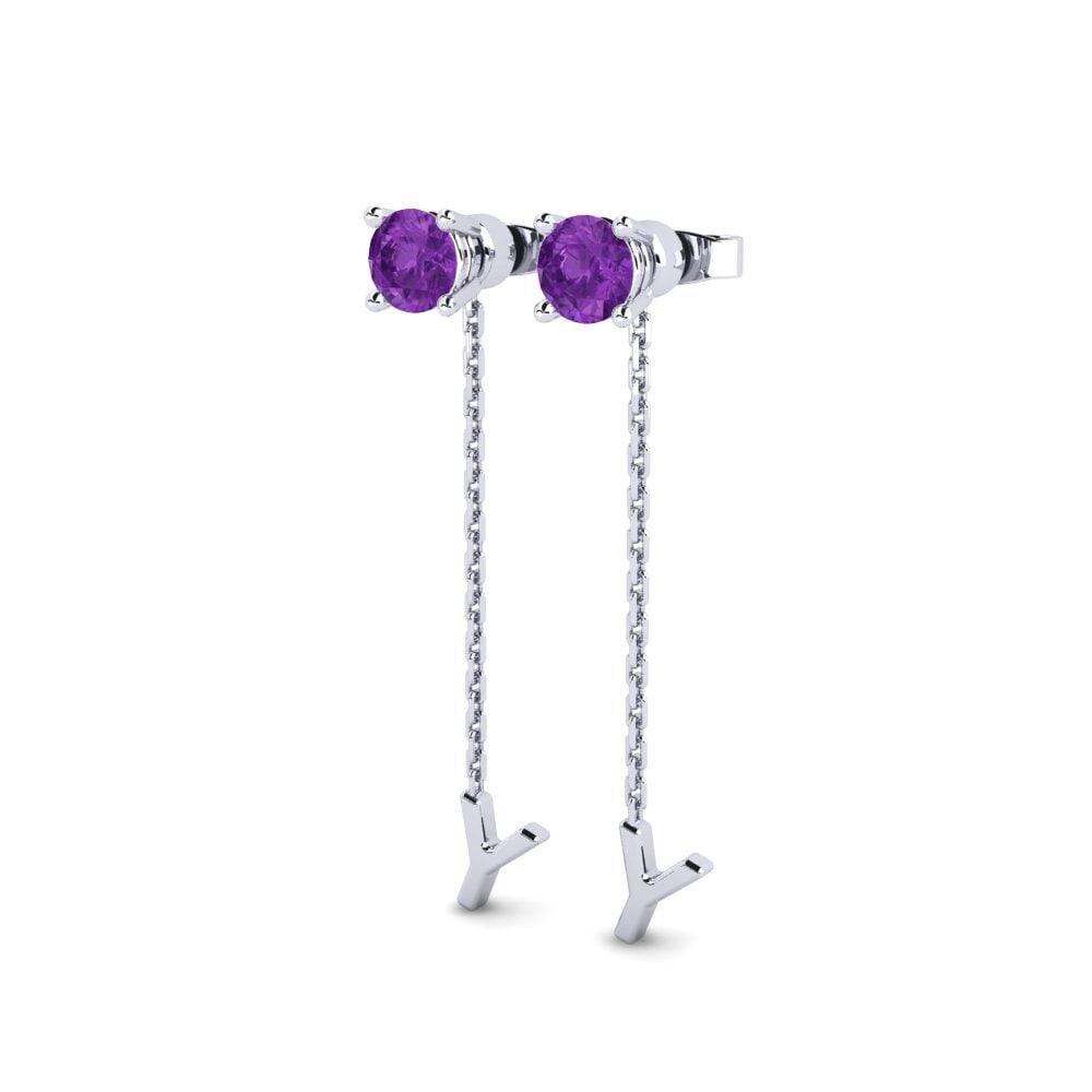 Amethyst Women's Earring Aundrea Y