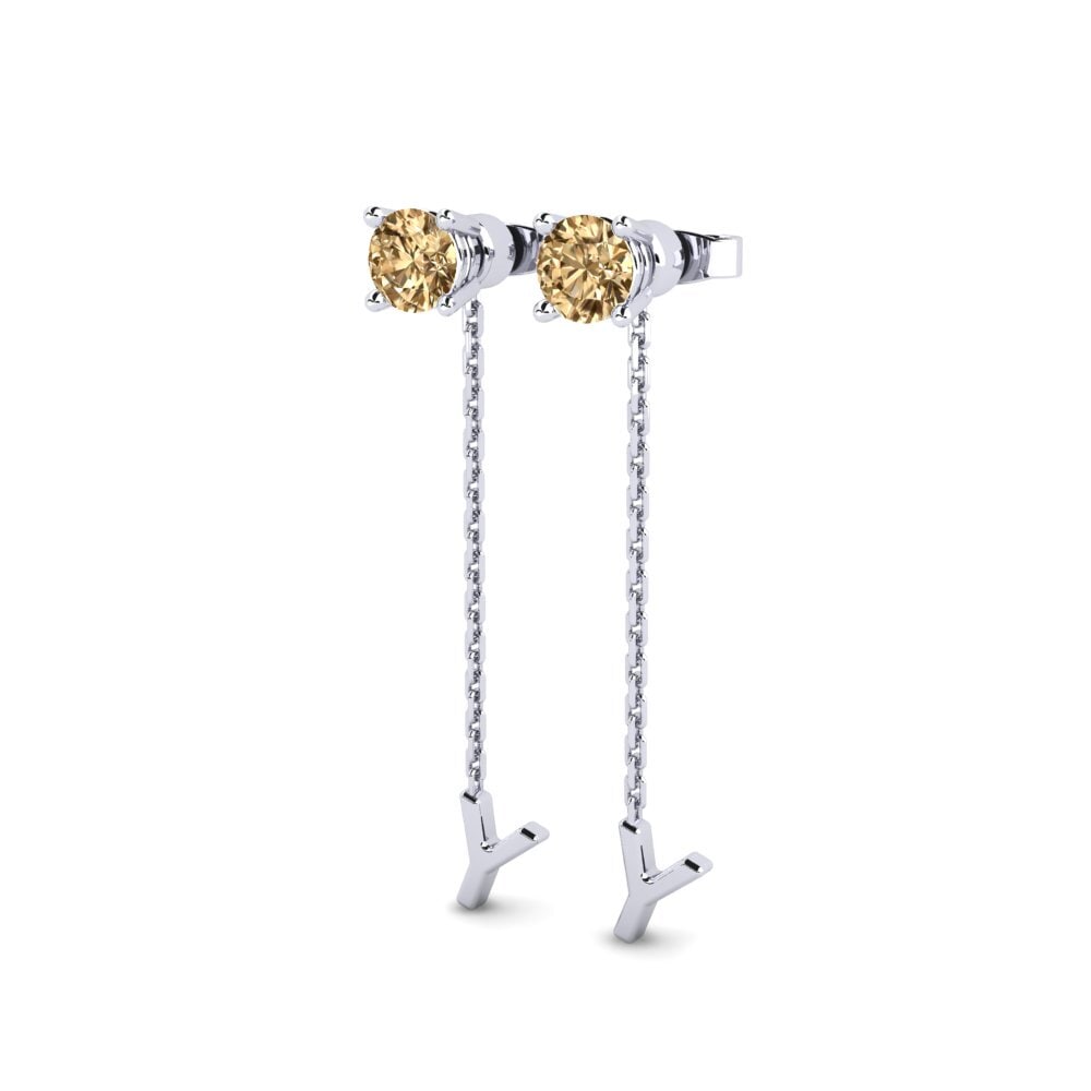 Brown Diamond Women's Earring Aundrea Y