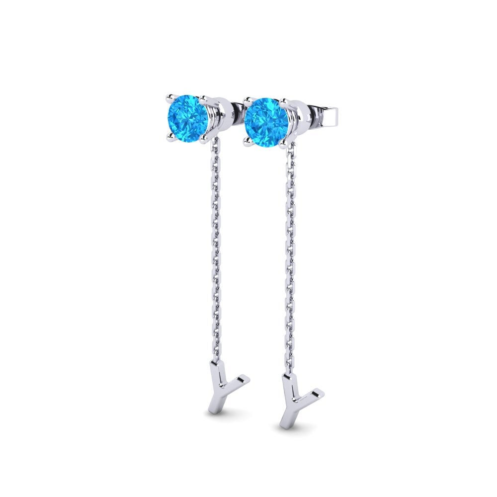 Blue Topaz Women's Earring Aundrea Y
