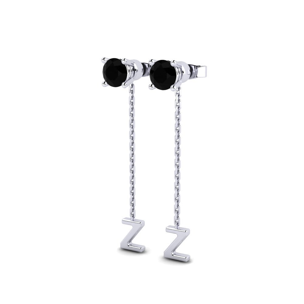 Diamante Negro Pendiente de mujer Aundrea Z