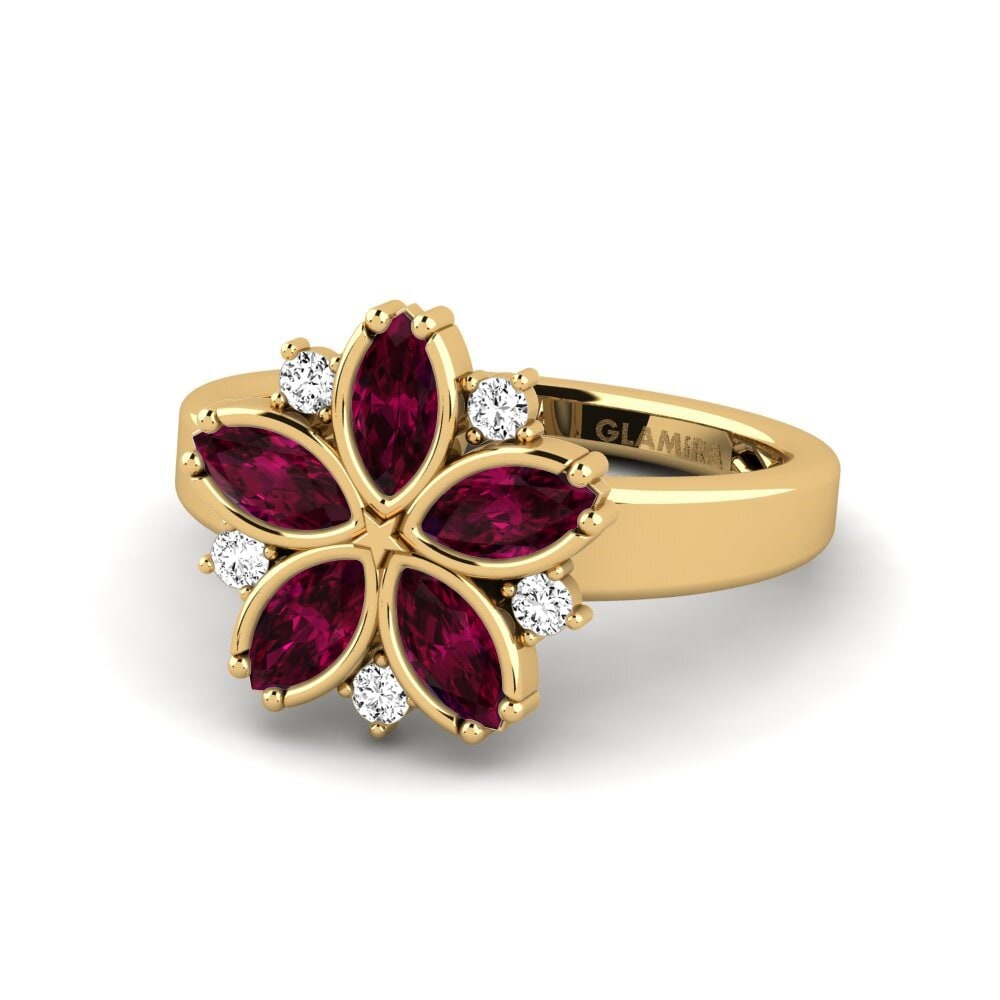 Granate Rhodolite Anillo meñique Aurac