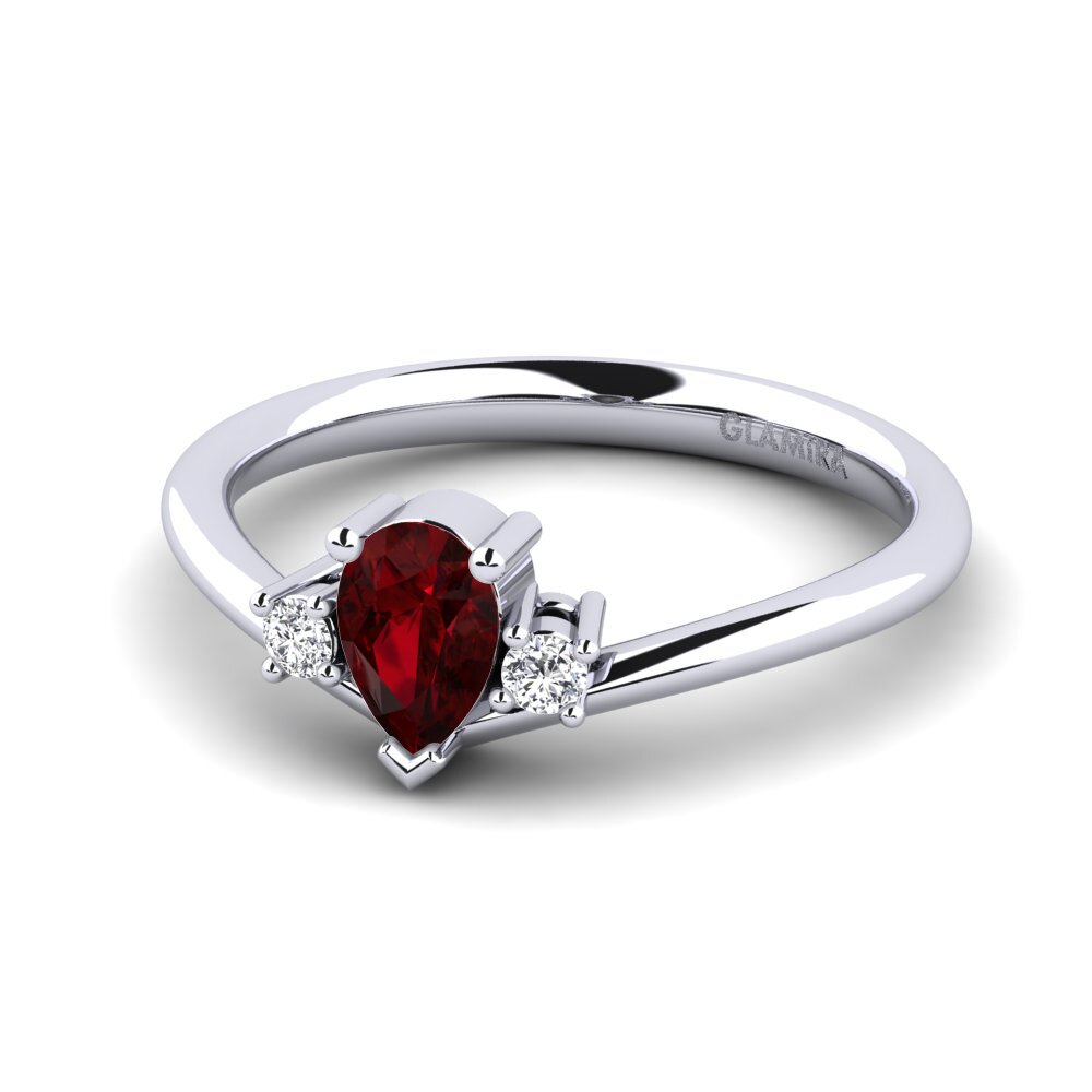 Garnet Engagement Ring Aurec