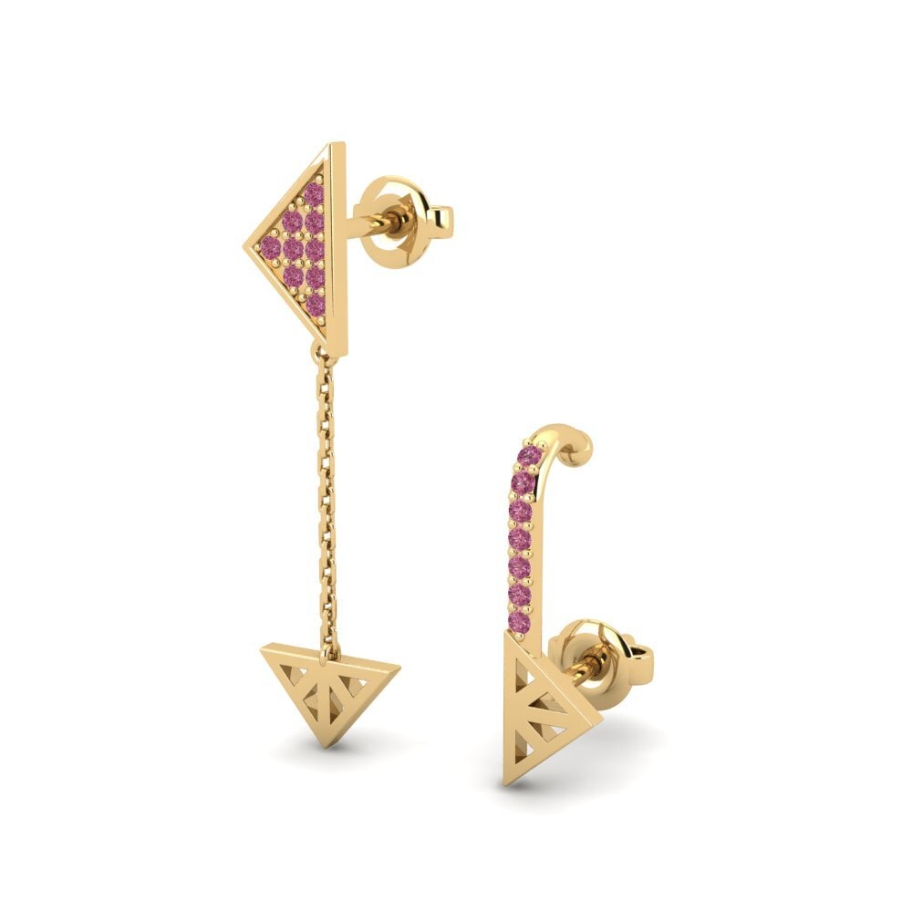 Đá Rhodolite Bông tai nữ Aureli - SET