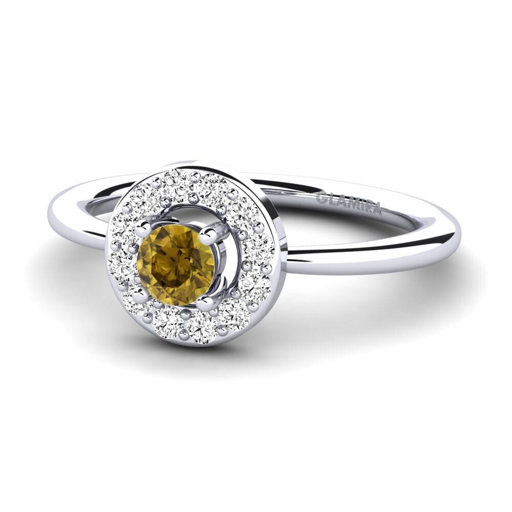 Circón Marrón Anillo de compromiso Auretta