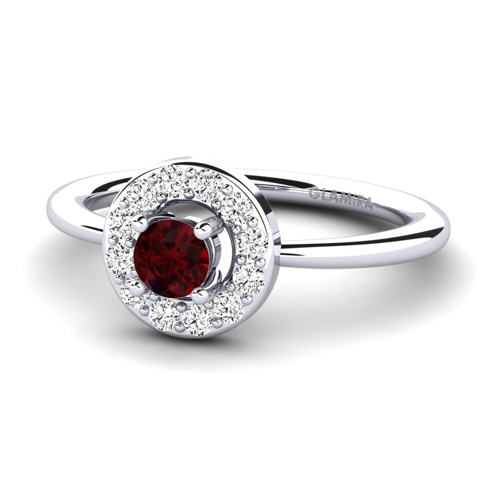 Granate Anillo de compromiso Auretta