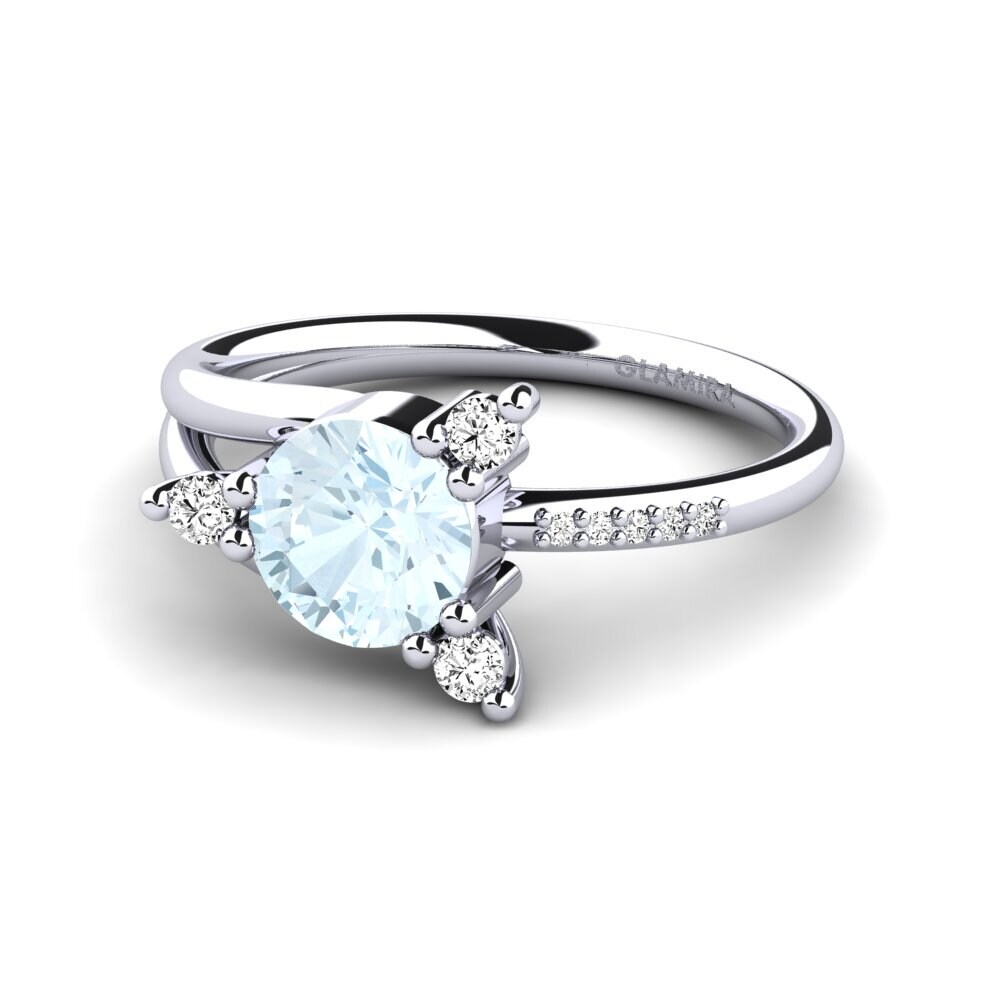 Aguamarina Anillo de compromiso Auritia