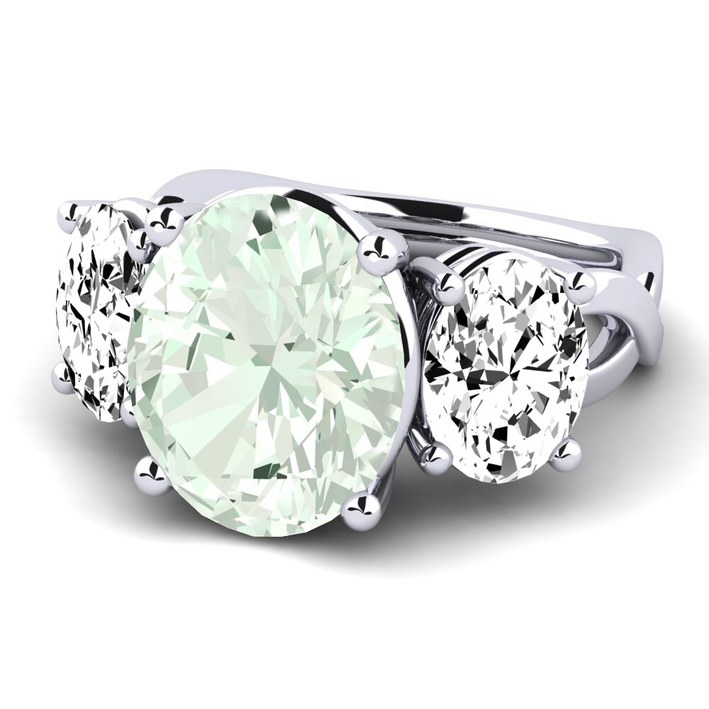 Green Amethyst Ring Aurkene