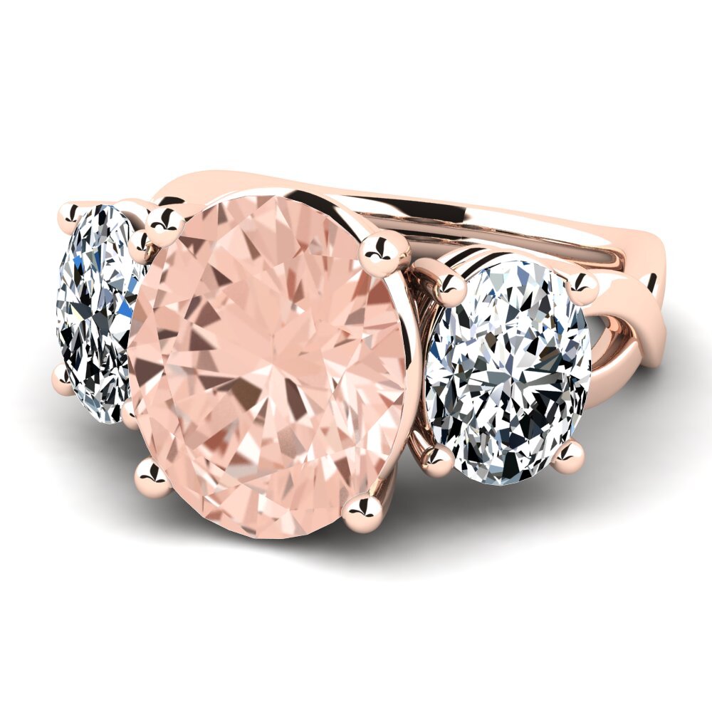 14ct Rose Gold Morganite Ring Aurkene