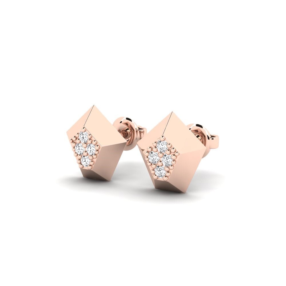 14k Oro Rosa Pendiente de mujer Australis