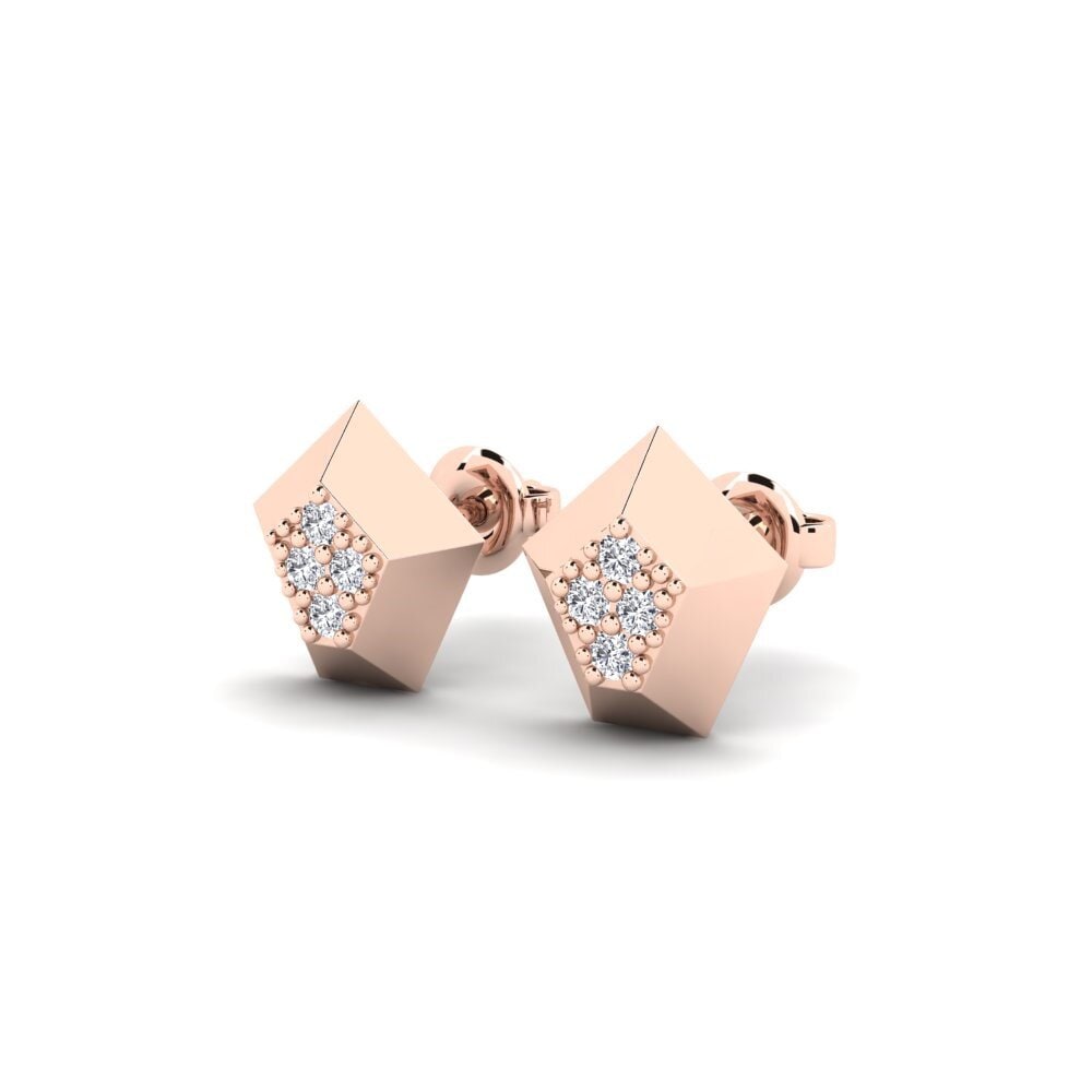 14k Oro Rosa Pendiente de mujer Australis