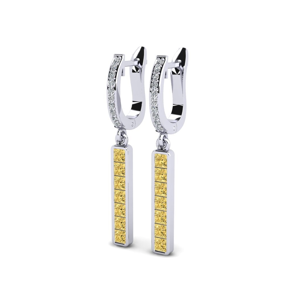 Princess Yellow Diamond Women's Earring Auteur