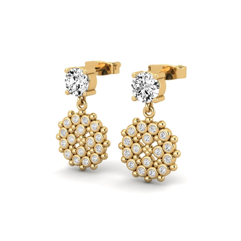 Đá Moissanite Bông tai nữ Aven