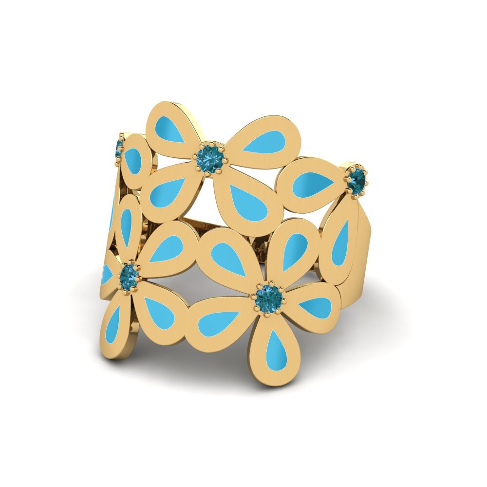 Blauer Diamant Ring Avestic