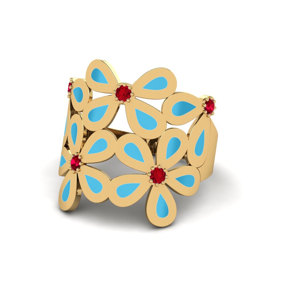 Red Zirconia Ring Avestic