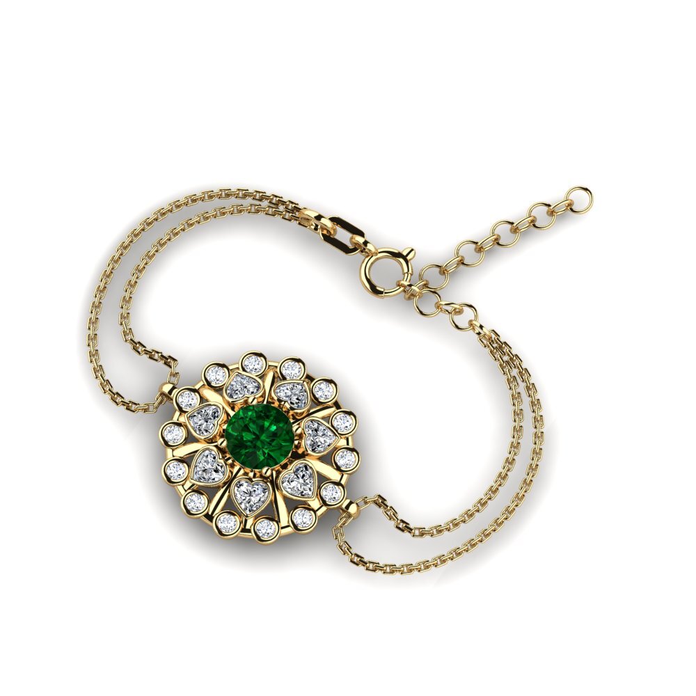 Bracelets Tsavorite Chaînes