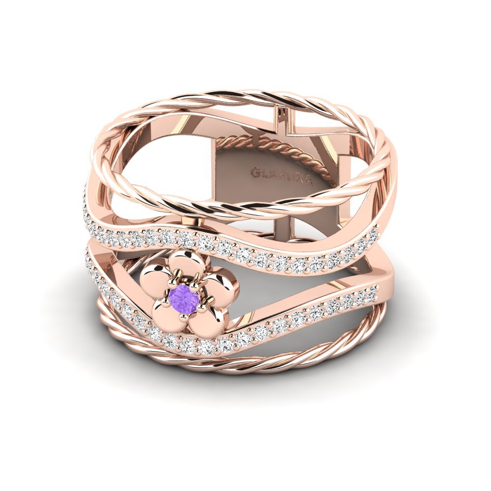 Amatista Anillo Avranches