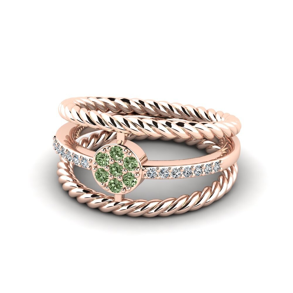 Green Diamond Ring Avree