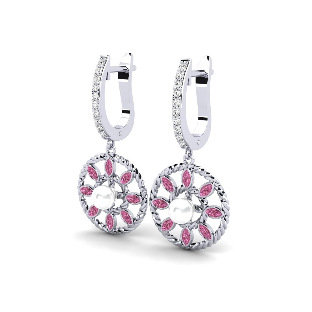 Granate Rhodolite Pendiente de mujer Avsil