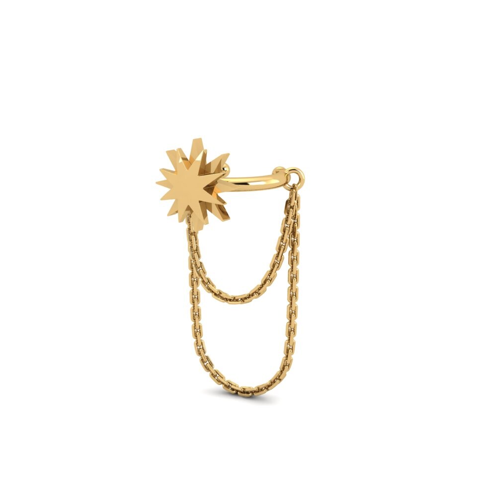 9k Oro Amarillo Pendientes Avvolgere