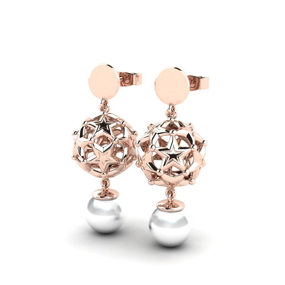 14ct Rose Gold Women's Earring Ayfaga