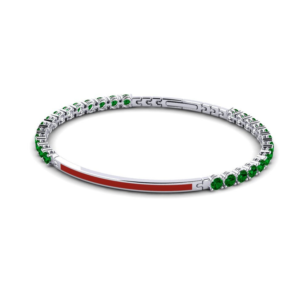 Bangles Green Zirconia Bracelets