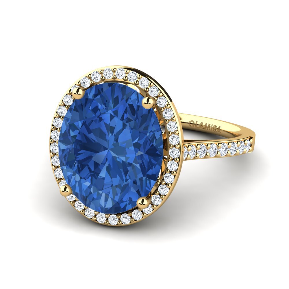 Dark Blue Zirconia Ring Azaria
