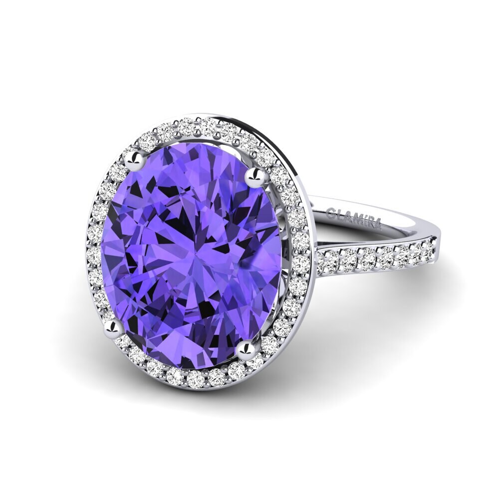 950 Platinum Tanzanite Ring Azaria