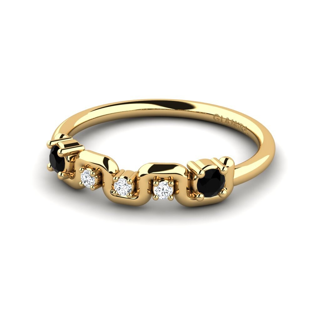 Diamante Negro Anel Azmerat