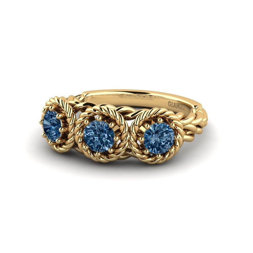 Blue Diamond Engagement Ring Azopp