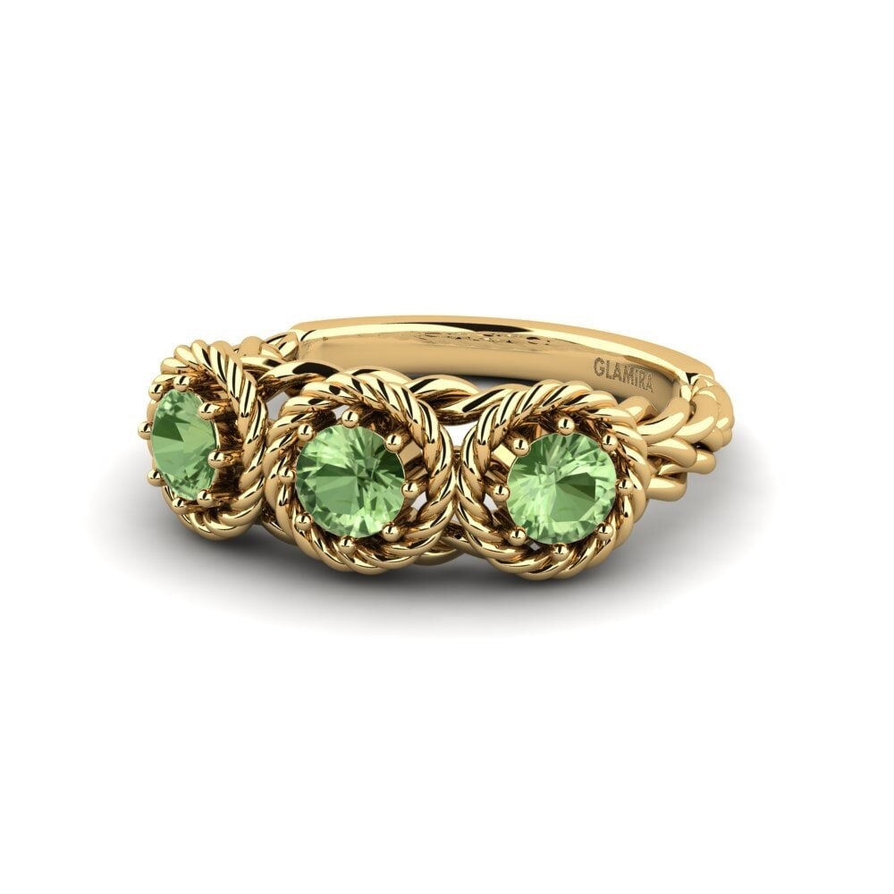 Green Sapphire Engagement Ring Azopp