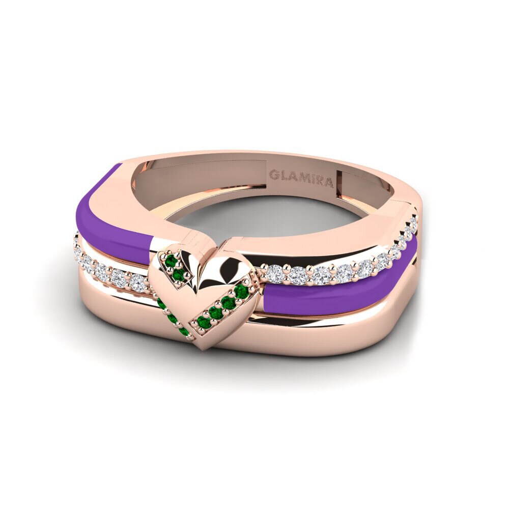 Grüner Zirkonia Ring Azora