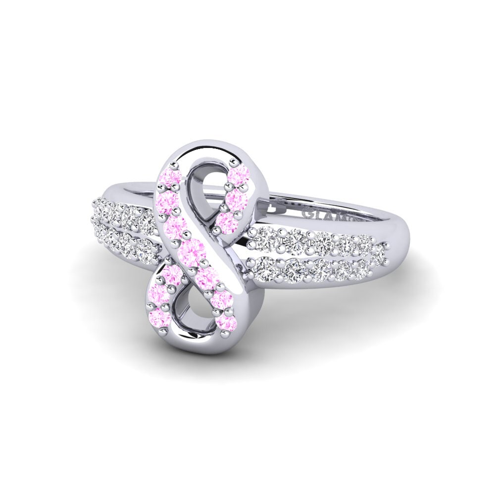 Rosa Saphir Pinker Ring Badelove
