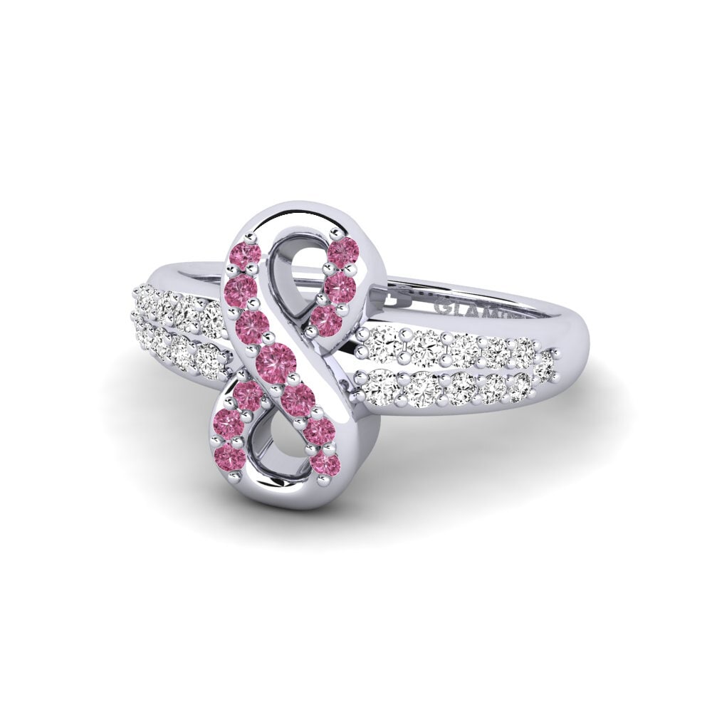 Granate Rhodolite Anillo meñique Badelove