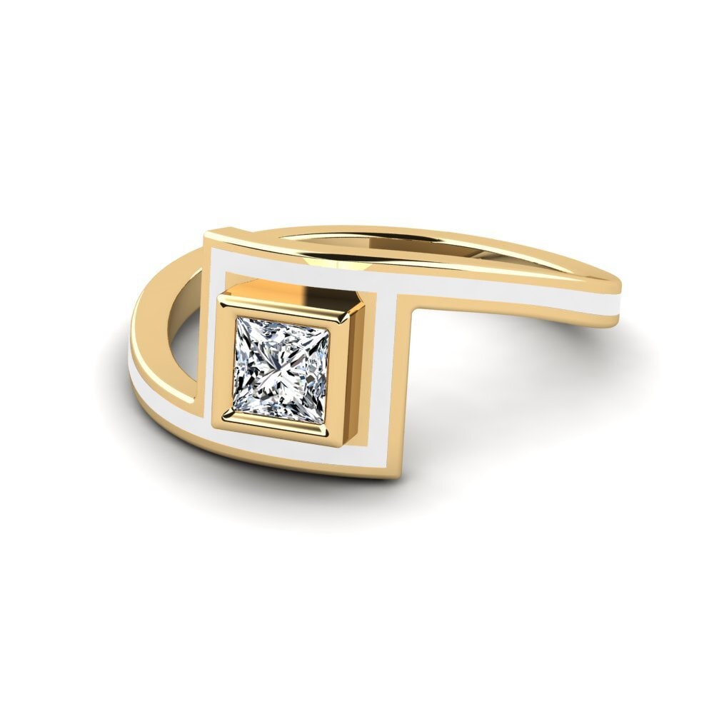 Gelbgold 585 Verlobungsring Bahoue