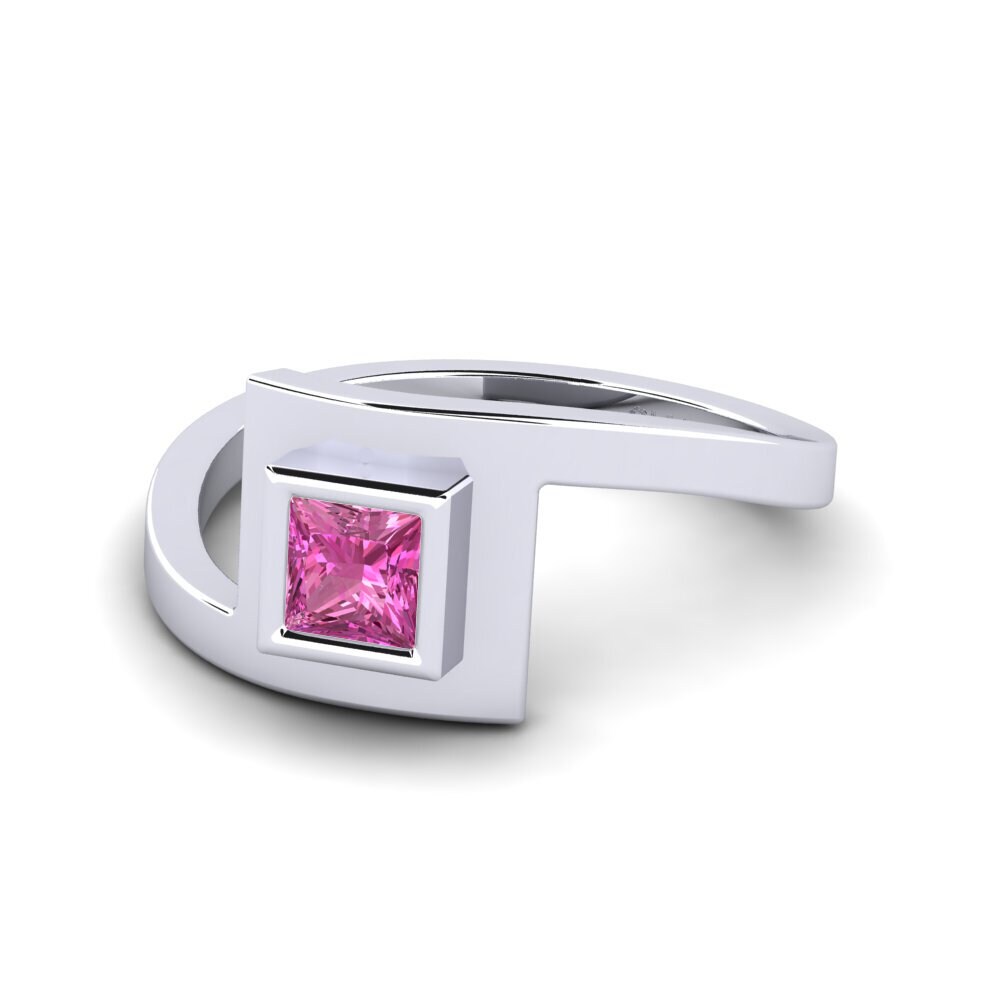 Topacio Rosa Anillo de compromiso Bahu