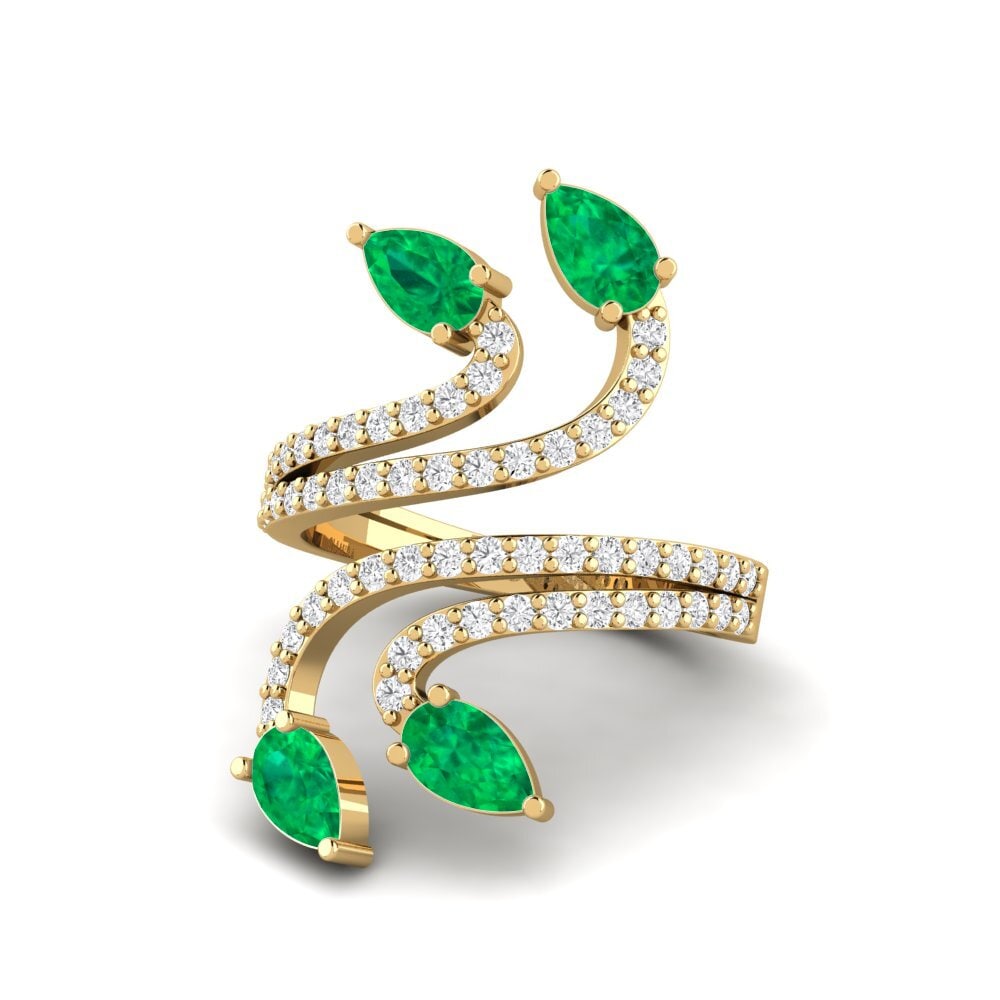 14k Oro Amarillo SYLVIE Anillo Balio