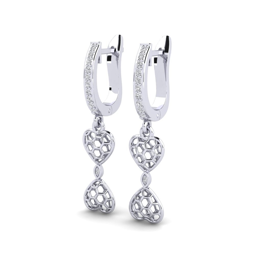 Diamant De Synthèse Boucle d'oreille femme Balkan