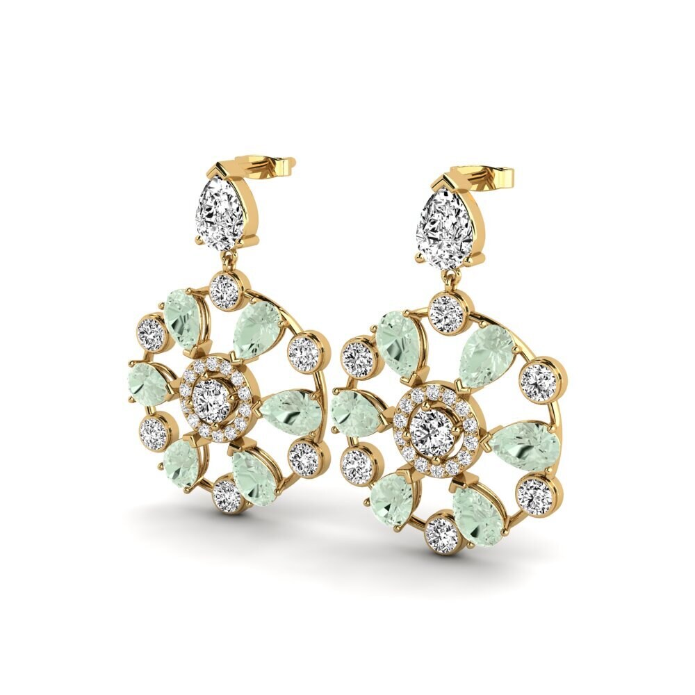 Green Amethyst Women's Earring Bandah