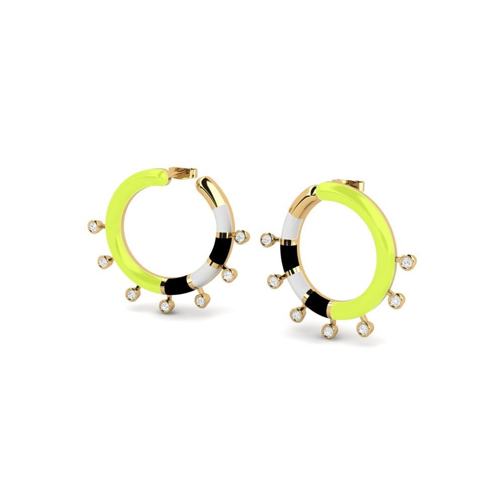 White sapphire Women's Earring Bandeja