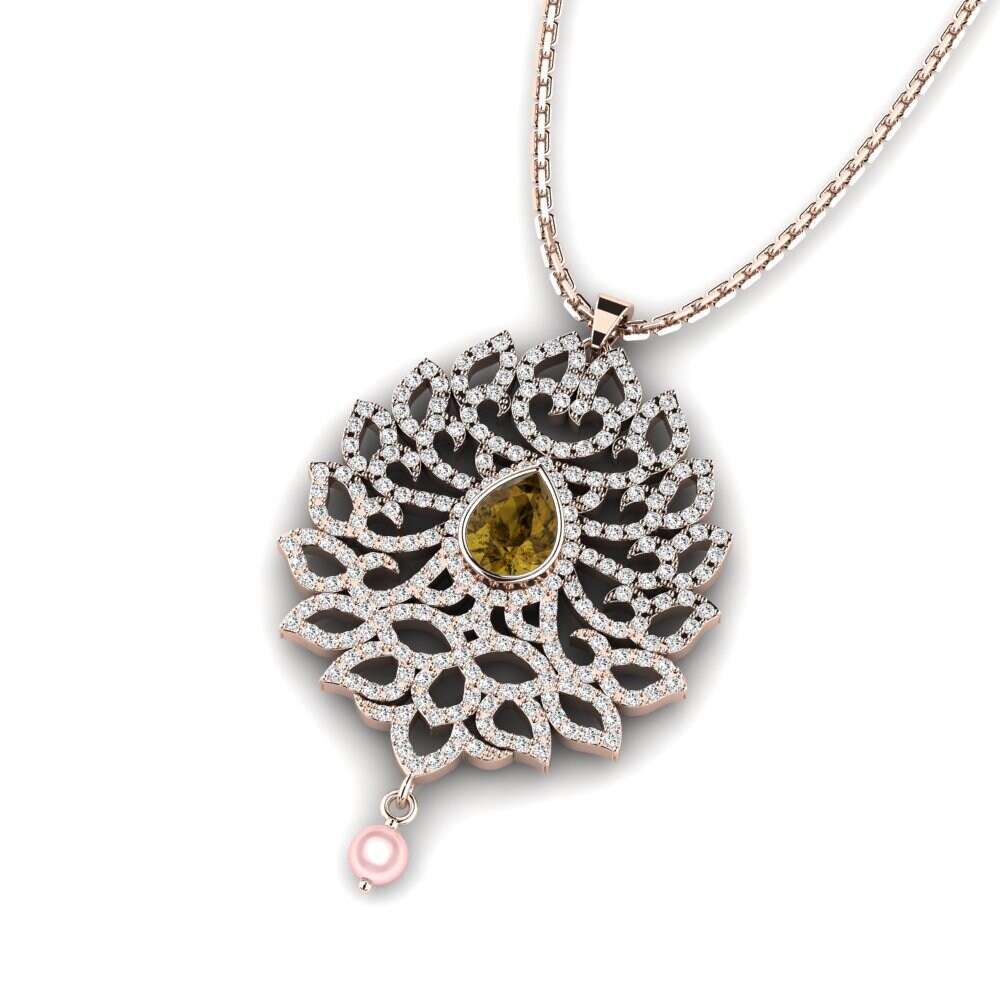 Brown Zircon Women's Pendant Baptist