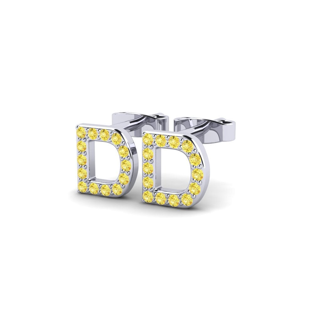 Yellow Sapphire Women's Earring Barbra D