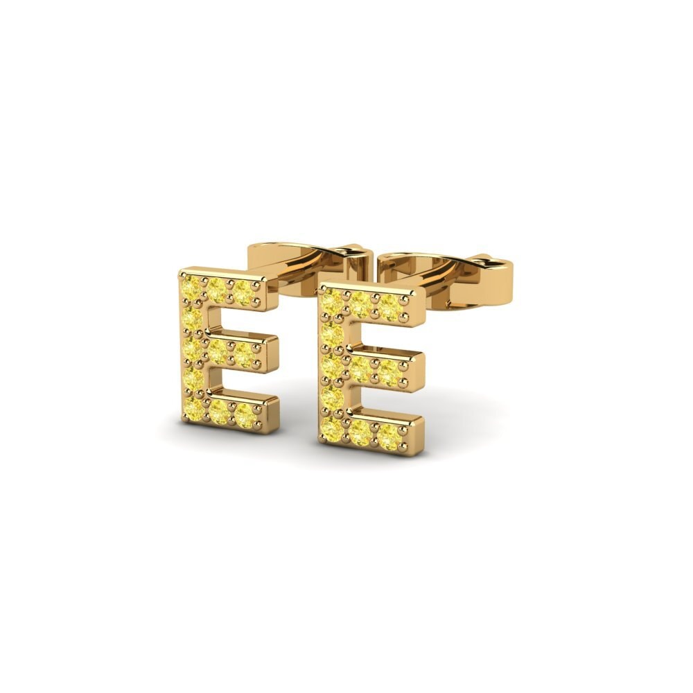Yellow Sapphire Women's Earring Barbra E
