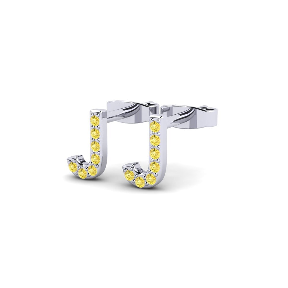Yellow Sapphire Women's Earring Barbra J