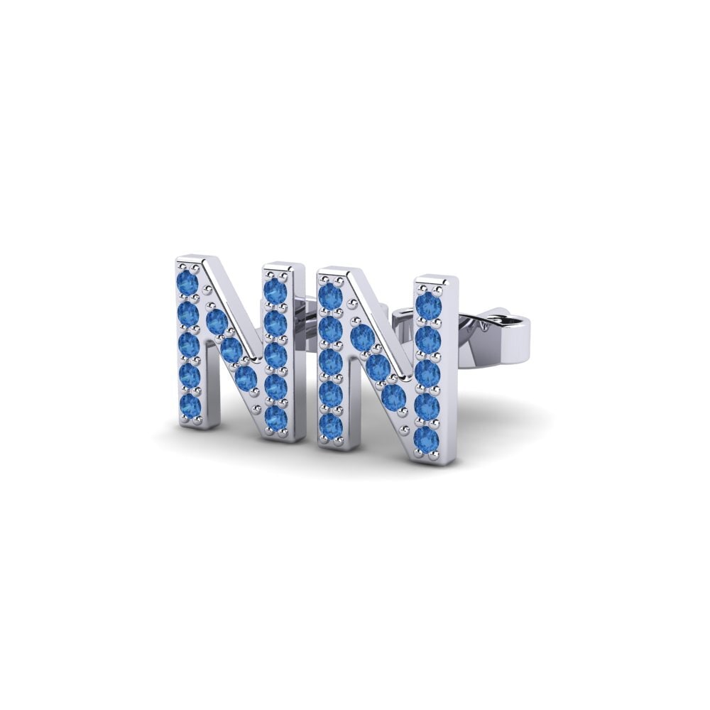 Dark Blue Zirconia Women's Earring Barbra N