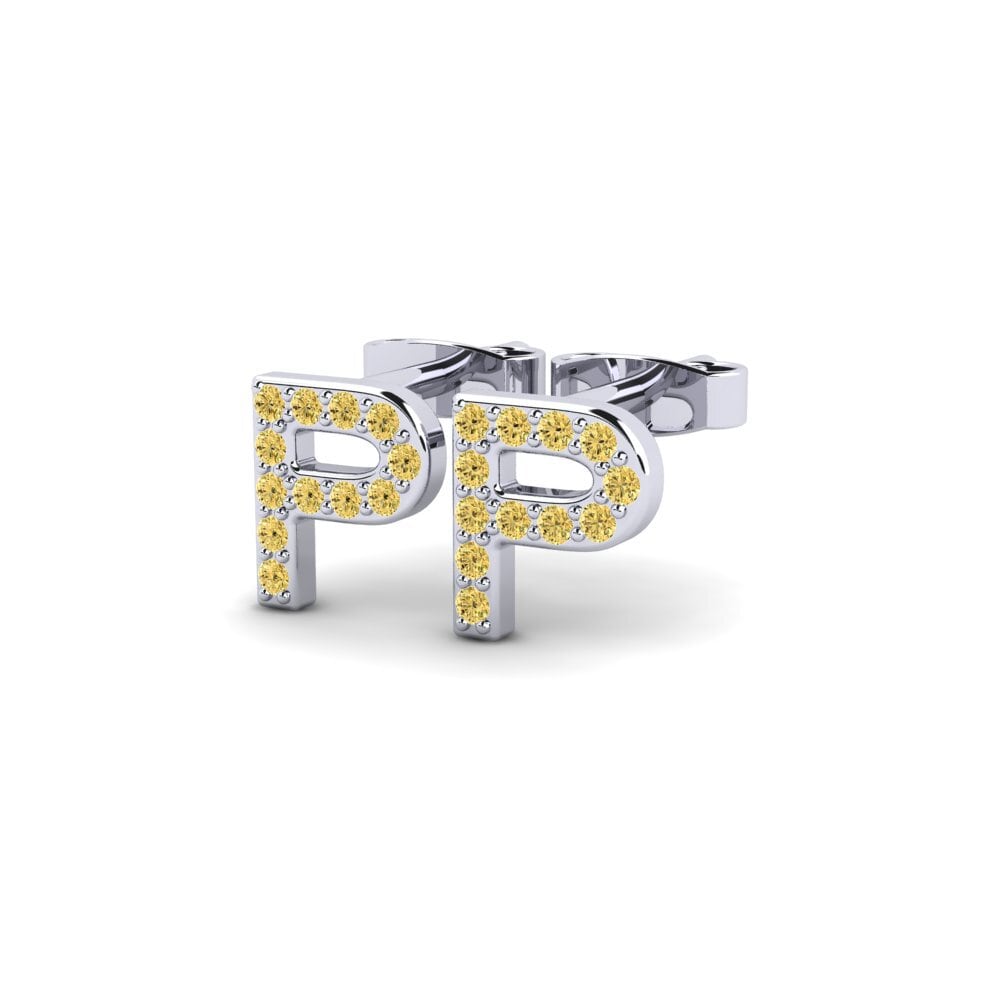 Yellow Diamond Women's Earring Barbra P