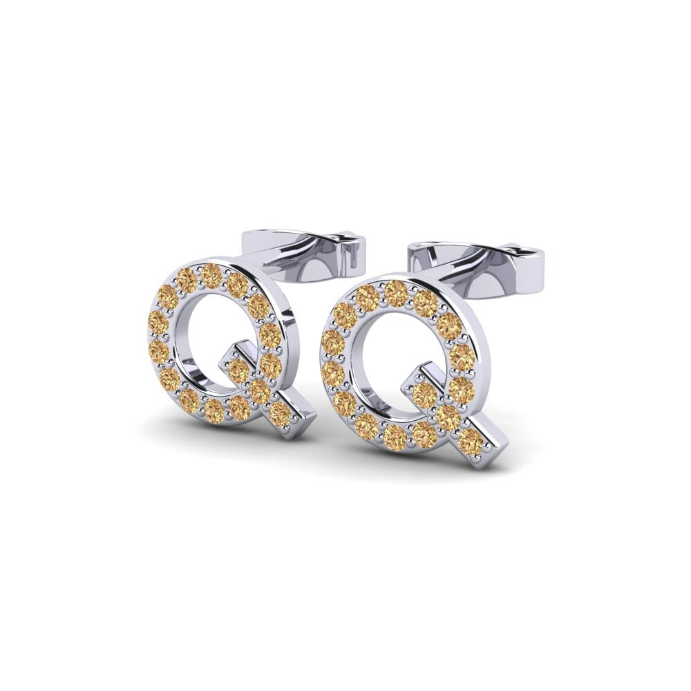 Brown Diamond Women's Earring Barbra Q