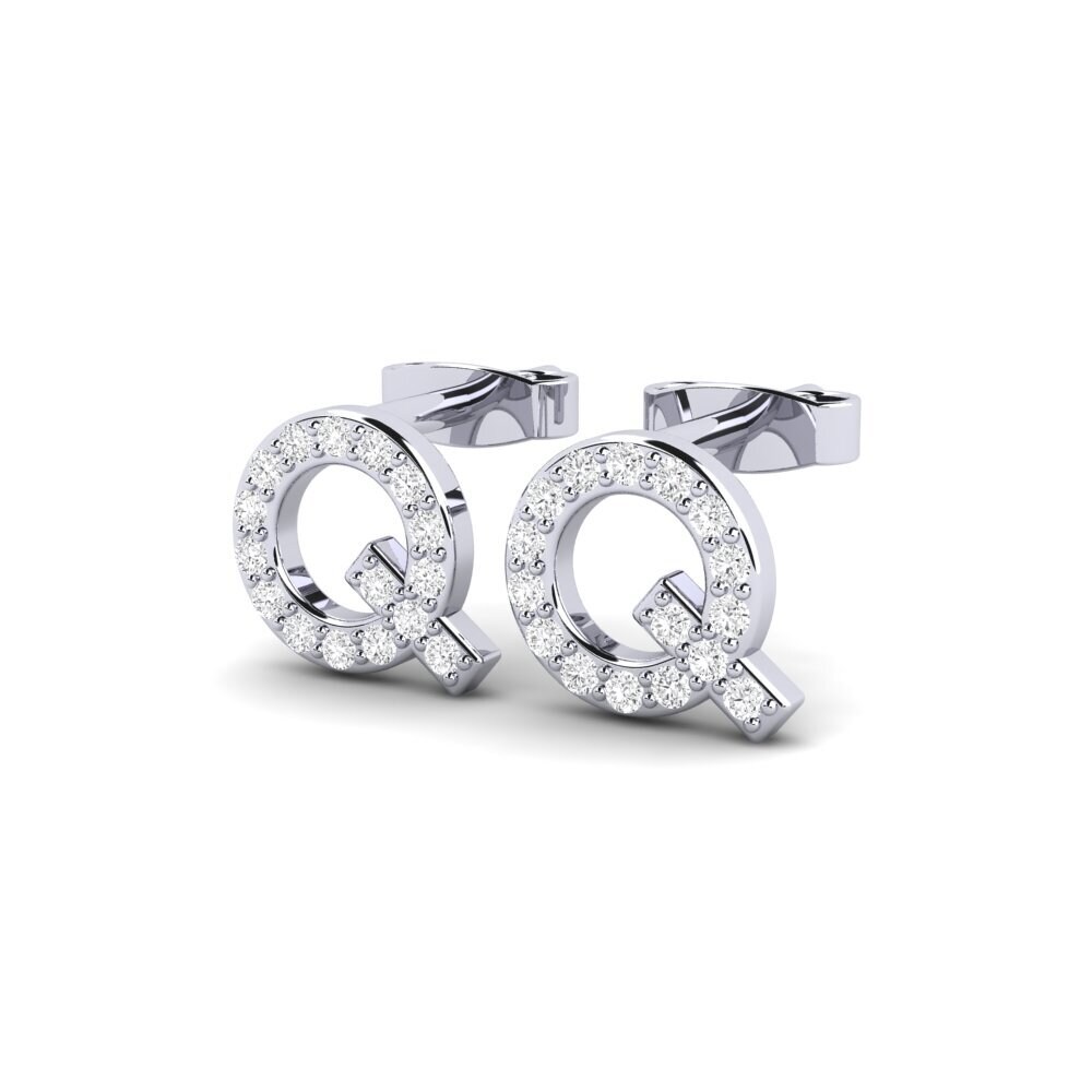 White sapphire Women's Earring Barbra Q