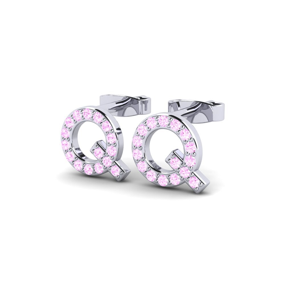 Pink Sapphire Women's Earring Barbra Q