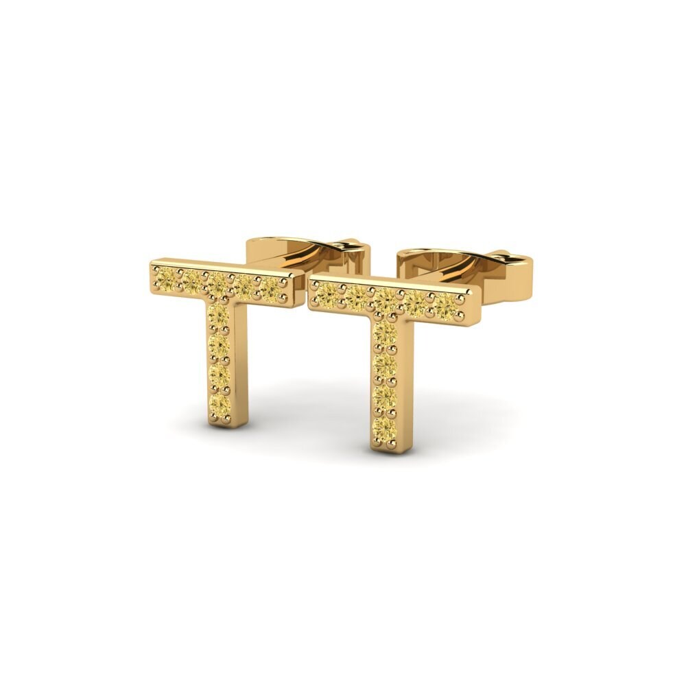 Yellow Diamond Women's Earring Barbra T